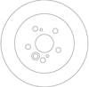 FREN DİSKİ ARKA BOYALI, 5 BİJON, 303 MM TOYOTA RAV 4 II 1.8 00-05, 2.0 4WD 00-05, 2.0 D 4WD 01-05 