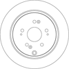 FREN DİSKİ ARKA BOYALI, 5 BİJON, 305 MM HONDA CR-V II 2.0 01-07 
