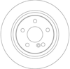 FREN DİSKİ ARKA BOYALI, 9 BİJON, 256 MM VOLKSWAGEN CADDY III SW 1.4 04-10 