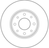 FREN DİSKİ ARKA BOYALI,4 BİJON, 258 MM TOYOTA COROLLA 1.4 VVT-İ 01-07, 1.6 VVT-İ 02-06 