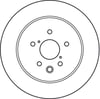 FREN DİSKİ ARKA HAVA KANALI, BOYALI, 5 BİJON, 310 MM LEXUS GS 300-430 05-11, 450 H 06-11, 460 07-11, IS II 250 05-13, 200D 10-12, 220D 05-12, IS III 13=>, IS C 250 09-15 