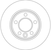 FREN DİSKİ ARKA HAVA KANALLI, BOYALI, 5 BİJON, 294 MM VOLKSWAGEN TRANSPORTER V 1.9 TDİ 03-09, 2.5 TDİ 03-09 