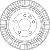 FREN DİSKİ ARKA HAVA KANALLI, BOYALI, 5 BİJON, 325 MM LAND ROVER RANGE ROVER SPORT 2.7 D 4X4 05-13 