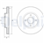 FREN DİSKİ (ÇİFTLİ PAKET) - BOYALI, DELİKLİ ÖN FORD B-MAX, FIESTA, TRANSIT COURIER 07/2012 > 