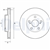 FREN DİSKİ (ÇİFTLİ PAKET) - BOYALI, DELİKLİ ÖN TOYOTA AURIS, COROLLA 10/2012 > 