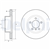 FREN DİSKİ (ÇİFTLİ PAKET) - BOYALI, DELİKLİ ÖN BMW 118, 120, 125, 316, 318, 320, 418, 420, 428, 430, 435, 440 06/2011 > 