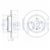 FREN DİSKİ (ÇİFTLİ PAKET) - BOYALI, DELİKSİZ ARKA CHEVROLET // OPEL; CRUZE, TRACKER, TRAX // ASTRA, MOKKA, MOKKA X 03/2009 > 