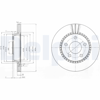 FREN DİSKİ (ÇİFTLİ PAKET) DELİKLİ ARKA AUDI 100, A6 09/1989 > 1997 