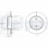 FREN DİSKİ (ÇİFTLİ PAKET) DELİKLİ ARKA BMW 320, 325, 330, 335, X1 03/2005 > 
