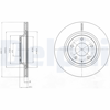 FREN DİSKİ (ÇİFTLİ PAKET) DELİKLİ ARKA MAZDA RX8 07/2003 > 04/2008 