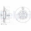 FREN DİSKİ (ÇİFTLİ PAKET) DELİKLİ ÖN ABARTH // ALFA ROMEO // FIAT // LANCIA; 500, 500C // 155 // BRAVO, COUPE, CROMA, DOBLO, DOBLO CARGO, FIORINO, IDEA, LINEA, MAREA, QUBO, STILO, STILO MULTIWAGON // DELTA, LYBRA, MUSA, PRISMA, THEMA 1987 > 
