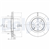 FREN DİSKİ (ÇİFTLİ PAKET) DELİKLİ ÖN CITROEN // PEUGEOT; BERLINGO, BERLINGO MULTISPACE, BX, XANTIA, XSARA, XSARA PICASSO, ZX // 206, 305, 306, 405, PARTNER, RANCH 07/1982 > 