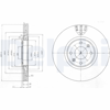 FREN DİSKİ (ÇİFTLİ PAKET) DELİKLİ ÖN CITROEN // PEUGEOT; C4, C4 GRAND PICASSO, C4 PICASSO // 207, 3008, 307 01/2001 > 