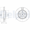 FREN DİSKİ (ÇİFTLİ PAKET) DELİKLİ ÖN HONDA CR-V, HR-V, INTEGRA-R, LEGEND, PRELUDE, SHUTTLE 07/1995 > 