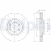 FREN DİSKİ (ÇİFTLİ PAKET) DELİKLİ ÖN HYUNDAI TERRACAN 04/2003 > 06/2007 