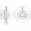 FREN DİSKİ (ÇİFTLİ PAKET) DELİKLİ ÖN IVECO DAILY 11/2001 > 05/2006 