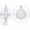 FREN DİSKİ (ÇİFTLİ PAKET) DELİKLİ ÖN LANCIA THESIS 11/2002 > 
