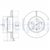 FREN DİSKİ (ÇİFTLİ PAKET) DELİKLİ ÖN LAND ROVER RANGE ROVER 1994 > 03/2002 