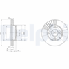 FREN DİSKİ (ÇİFTLİ PAKET) DELİKLİ ÖN MAZDA 323 10/1998 > 12/2003 
