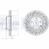 FREN DİSKİ (ÇİFTLİ PAKET) DELİKLİ ÖN MERCEDES SL350 03/2003 > 01/2012 