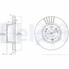 FREN DİSKİ (ÇİFTLİ PAKET) DELİKLİ ÖN MERCEDES 300, S280, S320 02/1991 > 01/1999 