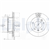 FREN DİSKİ (ÇİFTLİ PAKET) DELİKLİ ÖN MERCEDES // VW; SPRINTER, SPRINTER CLASSIC // LT 1995 > 