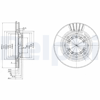 FREN DİSKİ (ÇİFTLİ PAKET) DELİKLİ ÖN MITSUBISHI SPACEGEAR 12/1994 > 08/1999 
