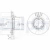 FREN DİSKİ (ÇİFTLİ PAKET) DELİKLİ ÖN MITSUBISHI L300, SPACEGEAR 08/1994 > 12/2001 