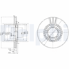 FREN DİSKİ (ÇİFTLİ PAKET) DELİKLİ ÖN MITSUBISHI L300 01/1987 > 12/2001 
