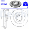 FREN DİSKİ (ÇİFTLİ PAKET) DELİKLİ ÖN MITSUBISHI CHALLENGER, L200, PAJERO, SHOGUN SPORT 01/1991 > 