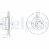 FREN DİSKİ (ÇİFTLİ PAKET) DELİKLİ ÖN TOYOTA MR2, YARIS, YARIS VERSO 01/1999 > 07/2007 