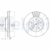 FREN DİSKİ (ÇİFTLİ PAKET) DELİKLİ ÖN VOLVO 850, 960, C70, S70, V70 08/1990 > 