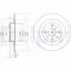 FREN DİSKİ (ÇİFTLİ PAKET) DELİKSİZ ARKA MAZDA 323 08/1998 > 12/2003 