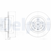 FREN DİSKİ (ÇİFTLİ PAKET) DELİKSİZ ARKA OPEL ASTRA, ZAFIRA 07/2005 > 