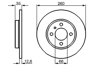 FREN DİSKİ ÖN 4 BİJON 254,7 MM BMW E30 316 83-88 