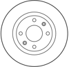 FREN DİSKİ ÖN 4 BİJON, BOYALI, 266 MM CITROEN C2 1.1 03-12, 1.4 03-09, 1.4 HDİ 03-09 