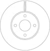 FREN DİSKİ ÖN BOYALI, 4 BİJON, 278 MM FORD FIESTAV ST150 05-08