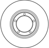 FREN DİSKİ ÖN HAVA KANALI, BOYALI, 5 BİJON, 253 MM HYUNDAI H100 2.4 93-00, 2.5 D 93-00, 2.5 TD 93-00 
