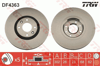 FREN DİSKİ ÖN HAVA KANALLI, BOYALI, 4 BİJON, 302 MM PEUGEOT 307 2.0 16V 05-07, 2.0 HDİ 03-07 