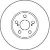 FREN DİSKİ ÖN HAVA KANALLI, BOYALI, 5 BİJON, 276 MM TOYOTA AVENSIS 1.6-1.8-2.0 VVT-İ 00-03, 2.0 D-4D 99-03 