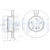 FREN DİSKİ (TEKLİ PAKET) - BOYALI, DELİKLİ ÖN BMW 520, 523, 525, 530, 630 12/2002 > 