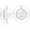 FREN DİSKİ (TEKLİ PAKET) - BOYALI, DELİKLİ ARKA LAND ROVER RANGE ROVER 03/2010 > 07/2012 