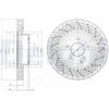 FREN DİSKİ (TEKLİ PAKET) - BOYALI, DELİKLİ ÖN MERCEDES C280, C320, C350, E200, E200CGI, E220, E250, E300, E350, E400 04/2007 > 