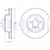 FREN DİSKİ (TEKLİ PAKET) - BOYALI, DELİKLİ ÖN BMW 525, 530, 540, 545, 550, 630, 645 12/2002 > 