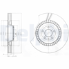 FREN DİSKİ (TEKLİ PAKET) - BOYALI, DELİKLİ ÖN AUDI S8 07/2006 > 