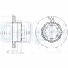 FREN DİSKİ (TEKLİ PAKET) DELİKLİ ARKA MERCEDES // VW; SPRINTER // CRAFTER 04/2006 > 