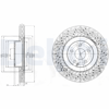 FREN DİSKİ (TEKLİ PAKET) DELİKLİ ÖN MERCEDES CL500, S420, S450, S500, S600 12/2005 > 