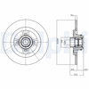 FREN DİSKİ (TEKLİ PAKET) DELİKSİZ ARKA RENAULT 19, MEGANE 1989 > 10/2003 