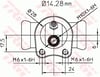 FREN SİLİNDİRİ ARKA SAĞ-SOL 14,3 MM OPEL CORSA A HB 1.0 82-93, 1.2 İ 89-93, 1.3 85-89, 1.3 İ 86-90, 1.3 S 82-89, 1.4 İ 90-93, 1.4 S 90-93, 1.6 GSİ 88-93, 1.5 D 87-93, KADETT C 1.2 73-77, 1.2 S 73-79, KADETT D 1.2 79-84, 1.2 S 79-84, 1.3 N 79-84, KADE