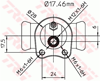 FREN SİLİNDİRİ ARKA SAĞ-SOL 17,5 MM OPEL ASCONA C 1.3 N 81-86, 1.3 S 81-86, 1.6 81-88, 1.6 İ 87-88, 1.8 87-88, 1.8 E 85-86, 1.8 İ 82-86, 2.0 İ 86-88, 1.6 D 82-88 